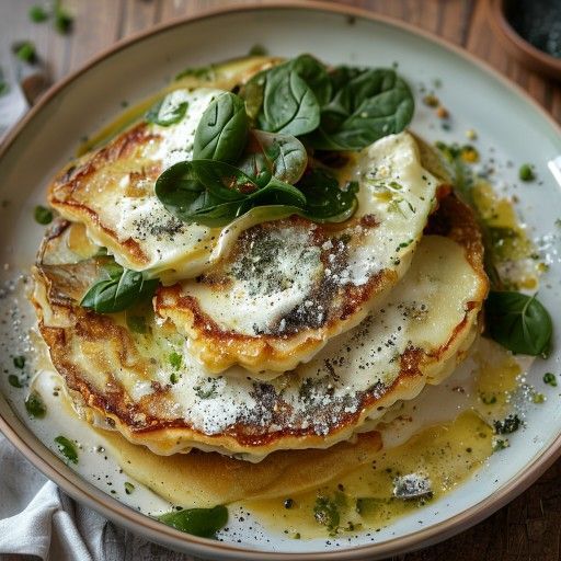 Crespole al forno ripiene di spinaci e ricotta