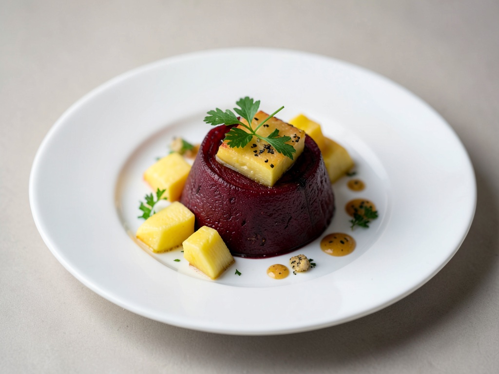 Barbabietola al forno con ananas