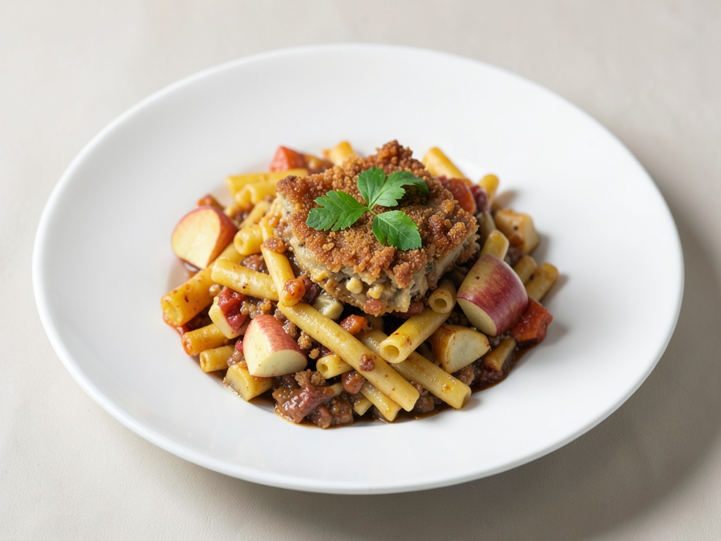 Gratin di Spätzle croccanti con mela