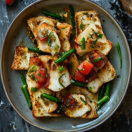 Gratin di merluzzo con fagioli freschi