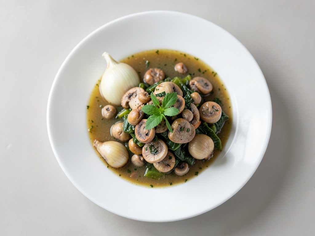 Branzino sull'orzo con olio di prezzemolo