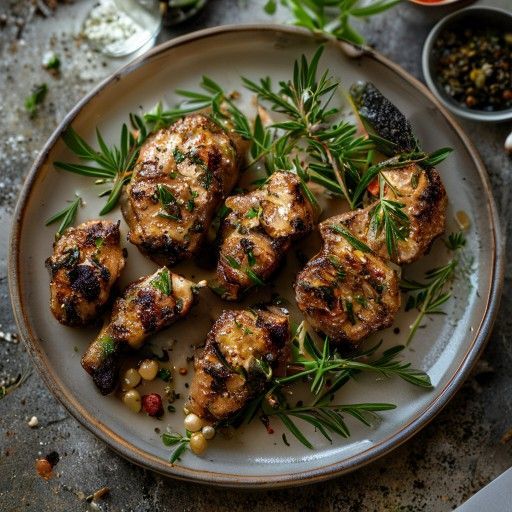 Côtelettes d'agneau marinées aux herbes grecques