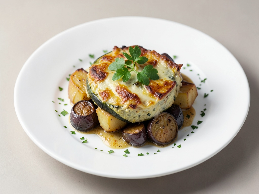 Gratin croccante di zucchine, melanzane e patate