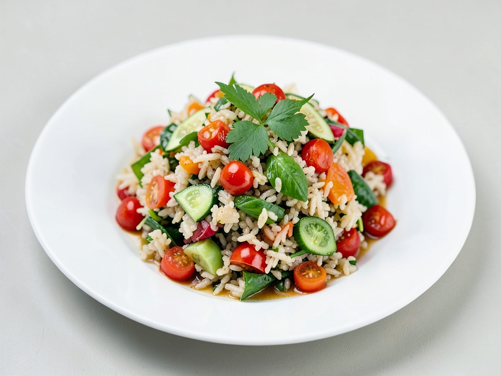 Insalata greca di riso fresco
