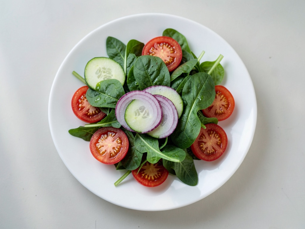Insalata greca fresca con spinaci