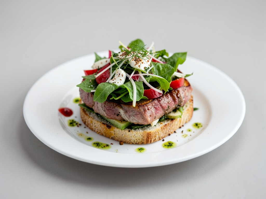 Sandwich salade grecque fraîche