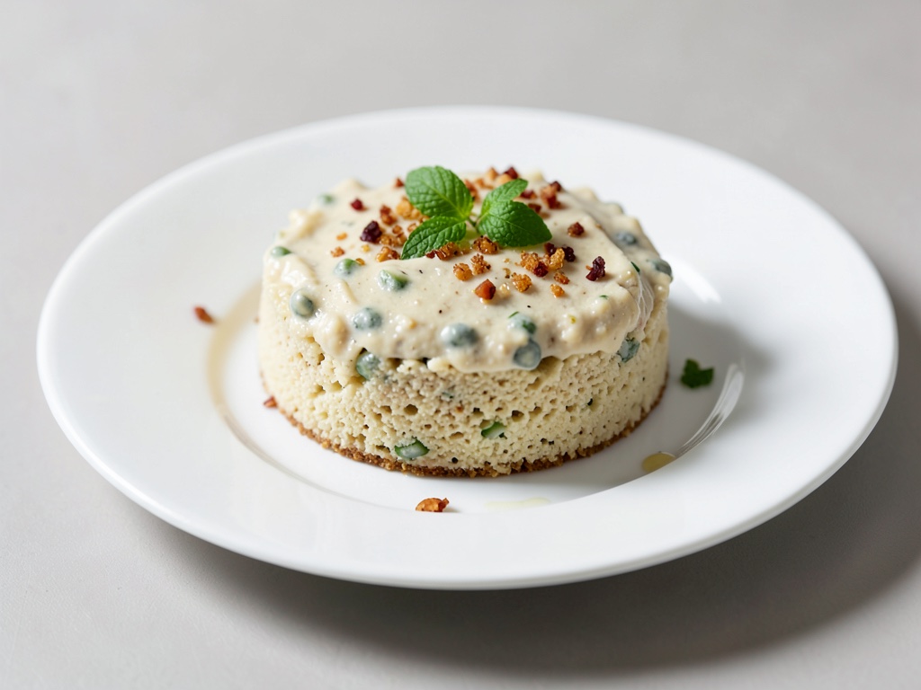 Torta cremosa di piselli e semola
