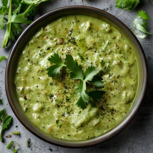 Frische grüne Mojo-Dip