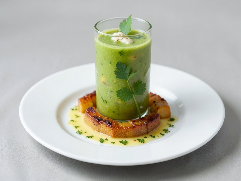 Tè verde fresco all'ananas