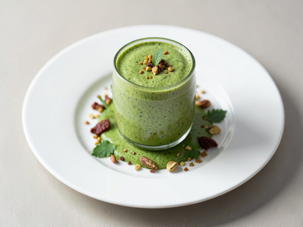 Cremiger grüner Pistazien-Smoothie