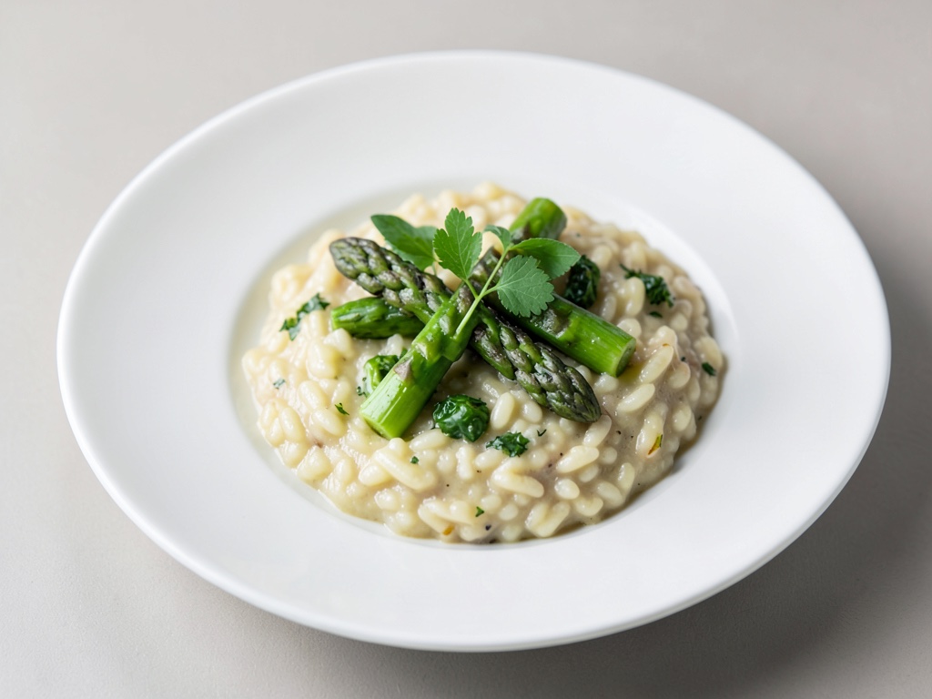 Risotto con asparagi verdi