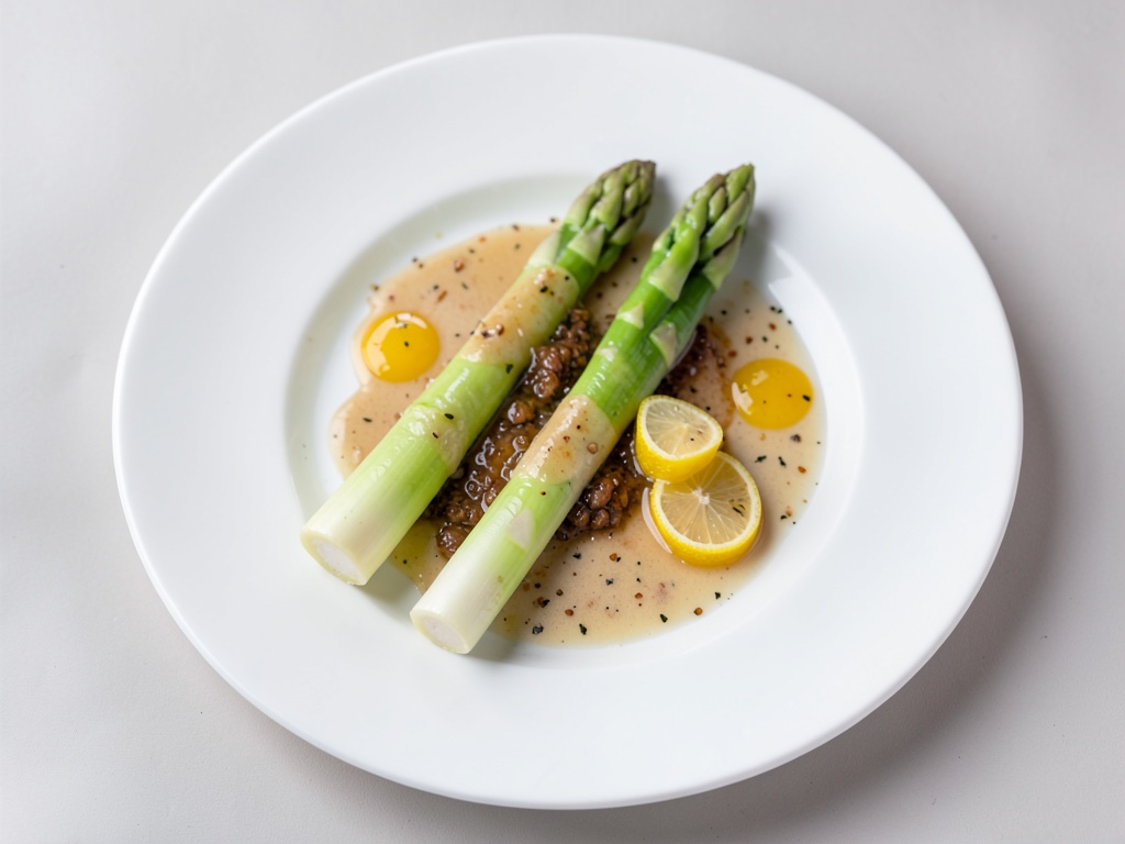 Asparago verde con crema al limone
