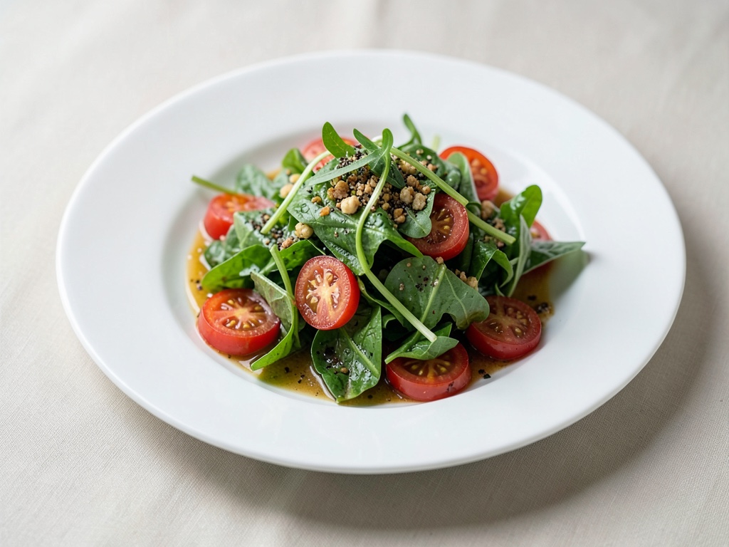 Insalata fresca di pomodori verdi