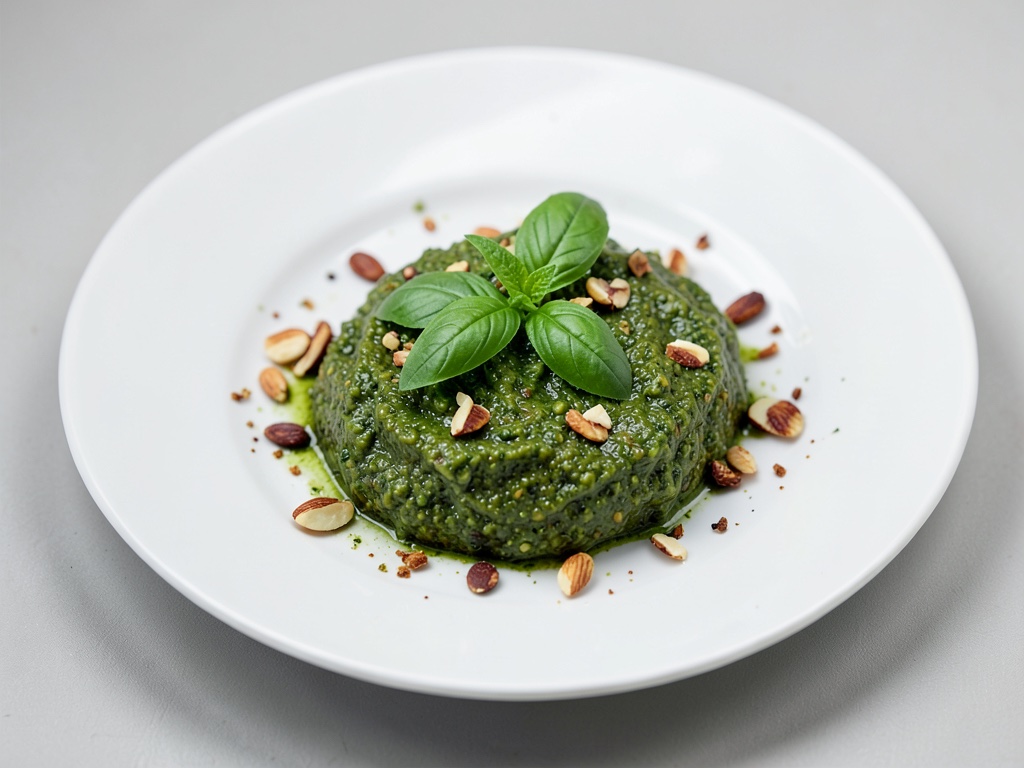Pesto frais aux amandes et au basilic