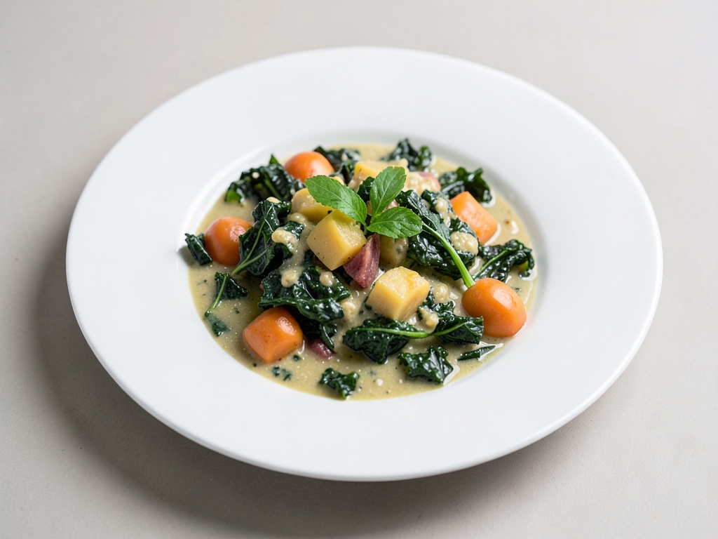 Stufato cremoso di cavolo nero e patate