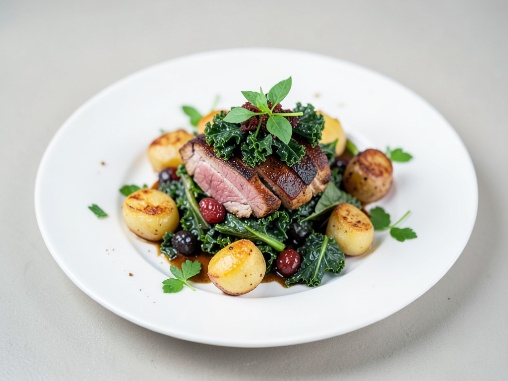 Classico cavolo nero con Kassler e patate croccanti