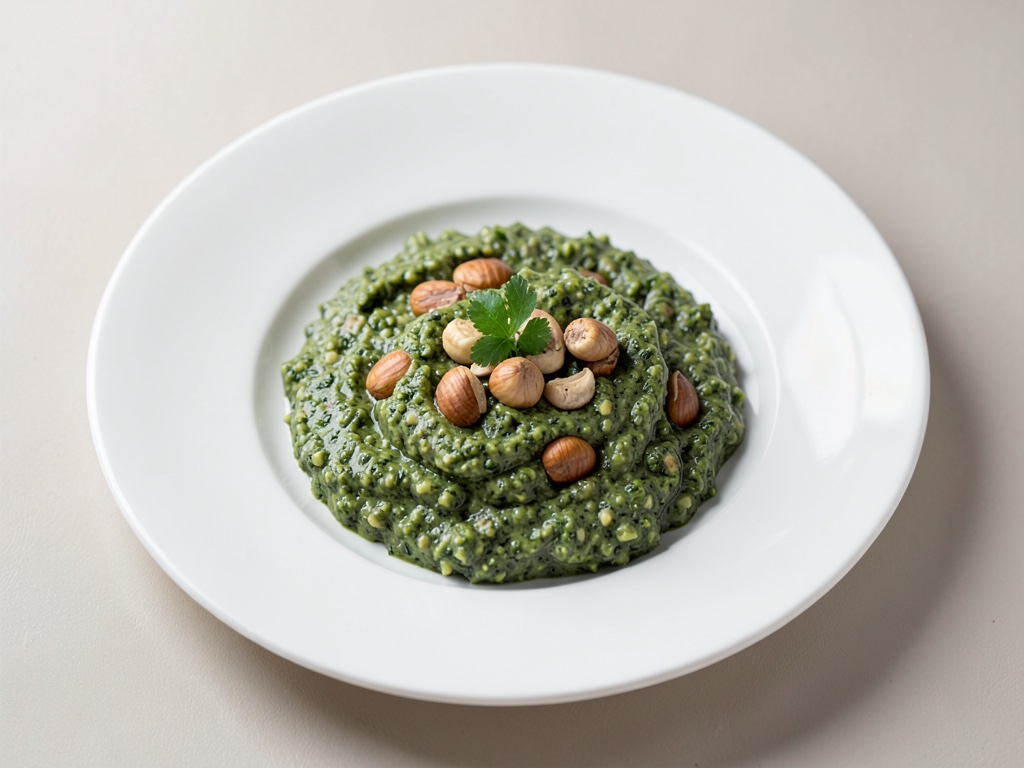 Pesto de chou frisé crémeux aux noisettes