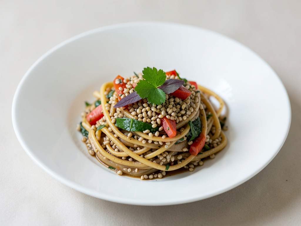 Fresche pasta di farro fatta in casa