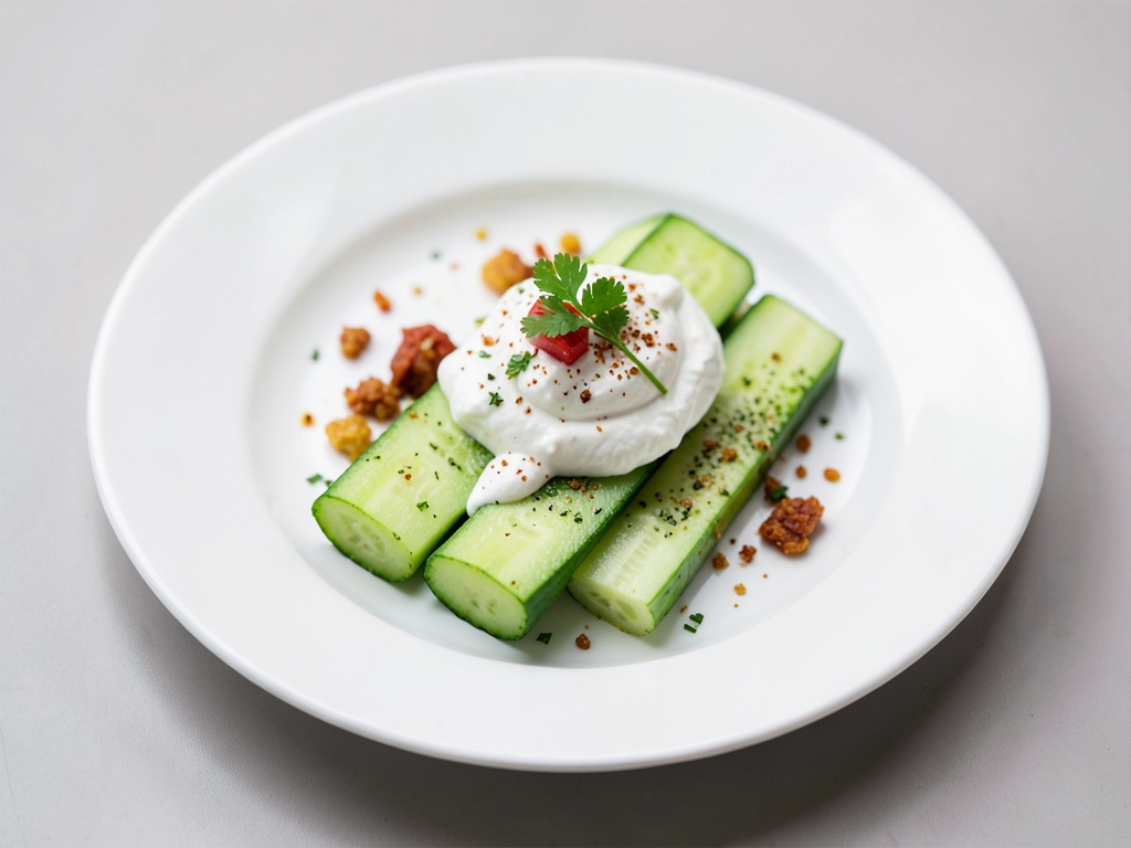 Palitos de pepino con yogur