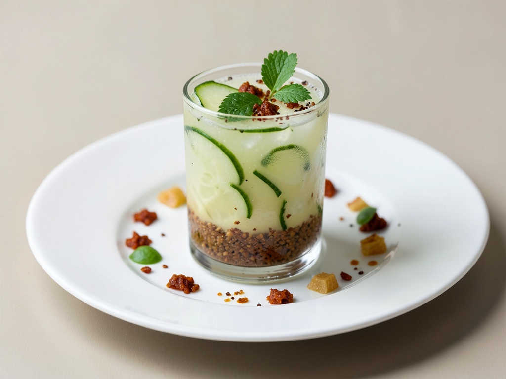 Erfrischender Gurken-Wodka-Cocktail