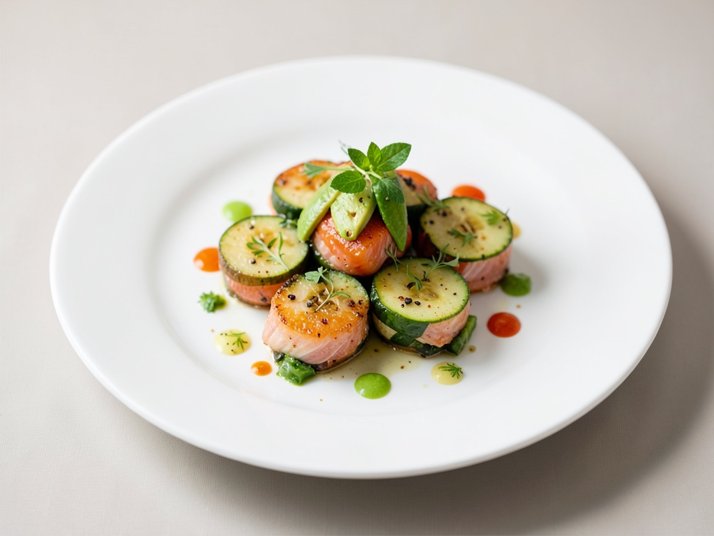 Bocconcini di Salmone e Cetriolo con Avocado
