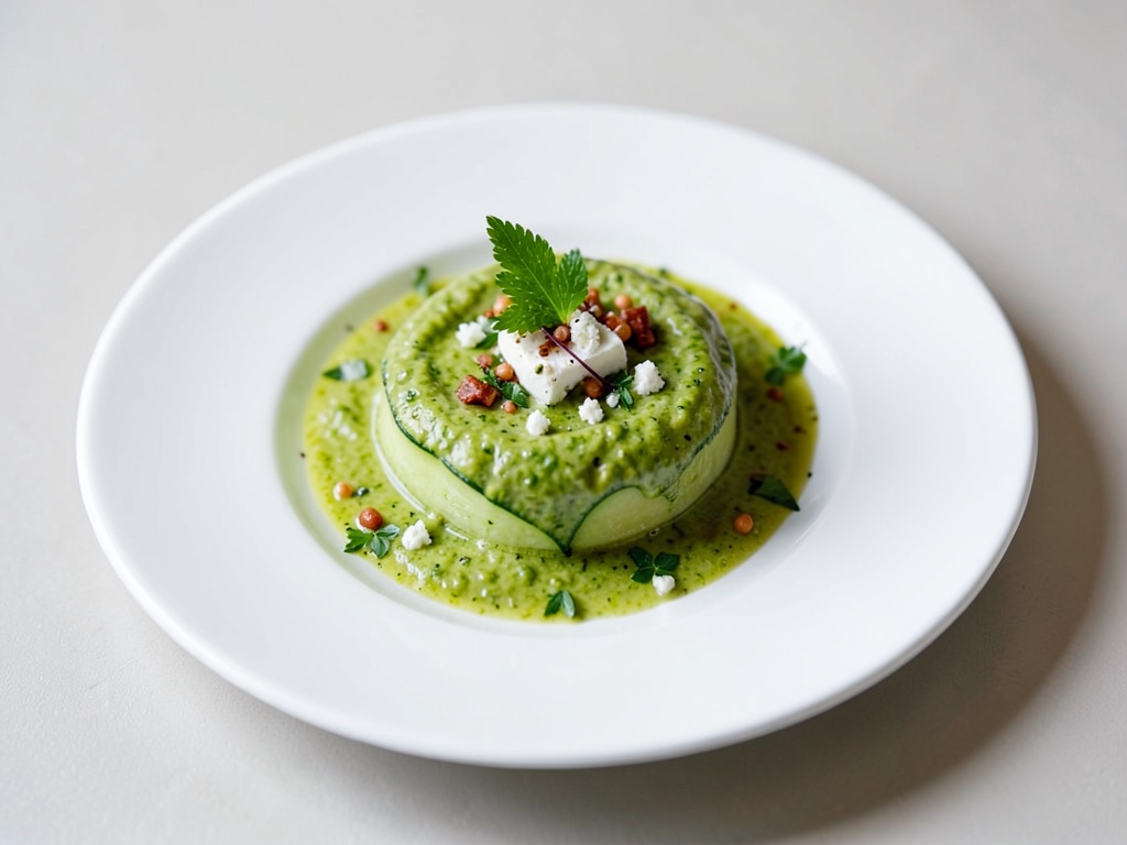 Gazpacho rinfrescante di cetrioli e feta