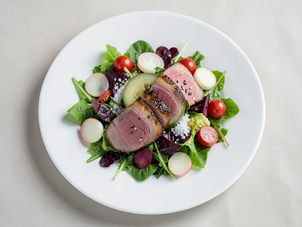 Insalata di cetrioli croccanti con roastbeef