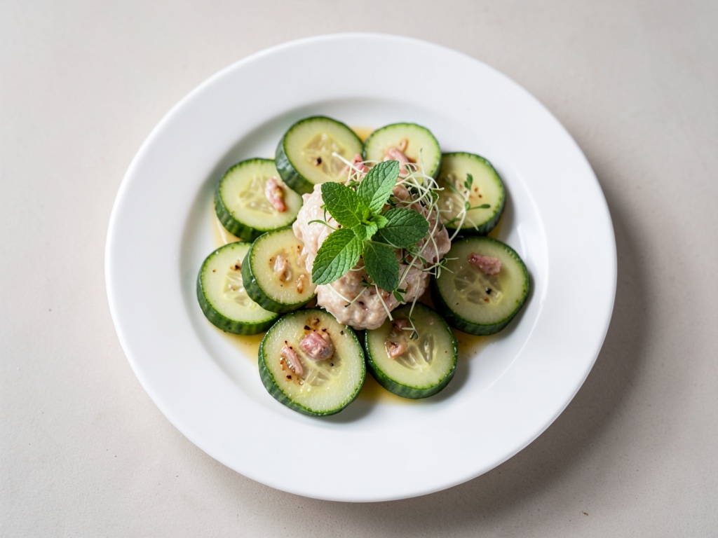 Erfrischende Gurken-Minze-Suppe