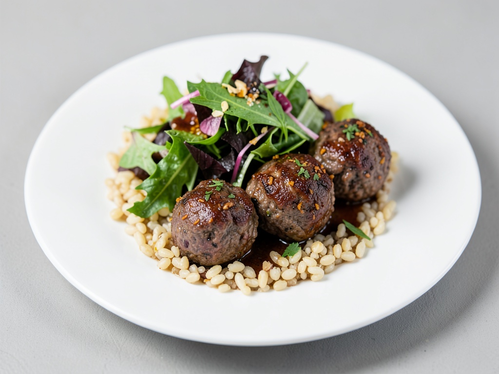Saporiti Köttel di agnello con insalata di grano