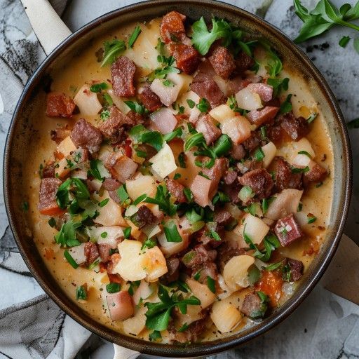 Misto di carne macinata e cavolo cappuccio al forno