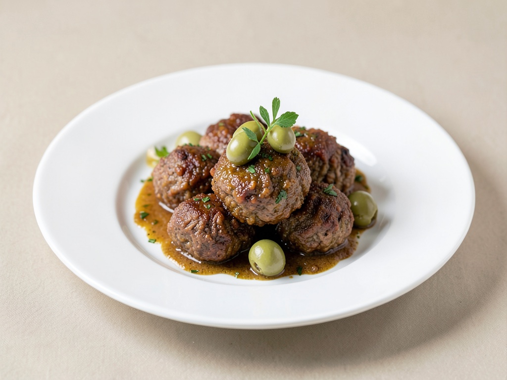 Polpette di carne croccanti con olive
