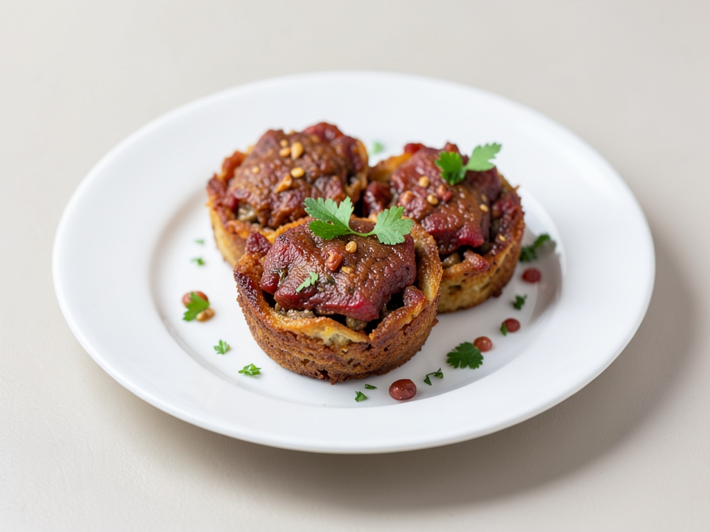 Mini tartlets crujientes de carne picada