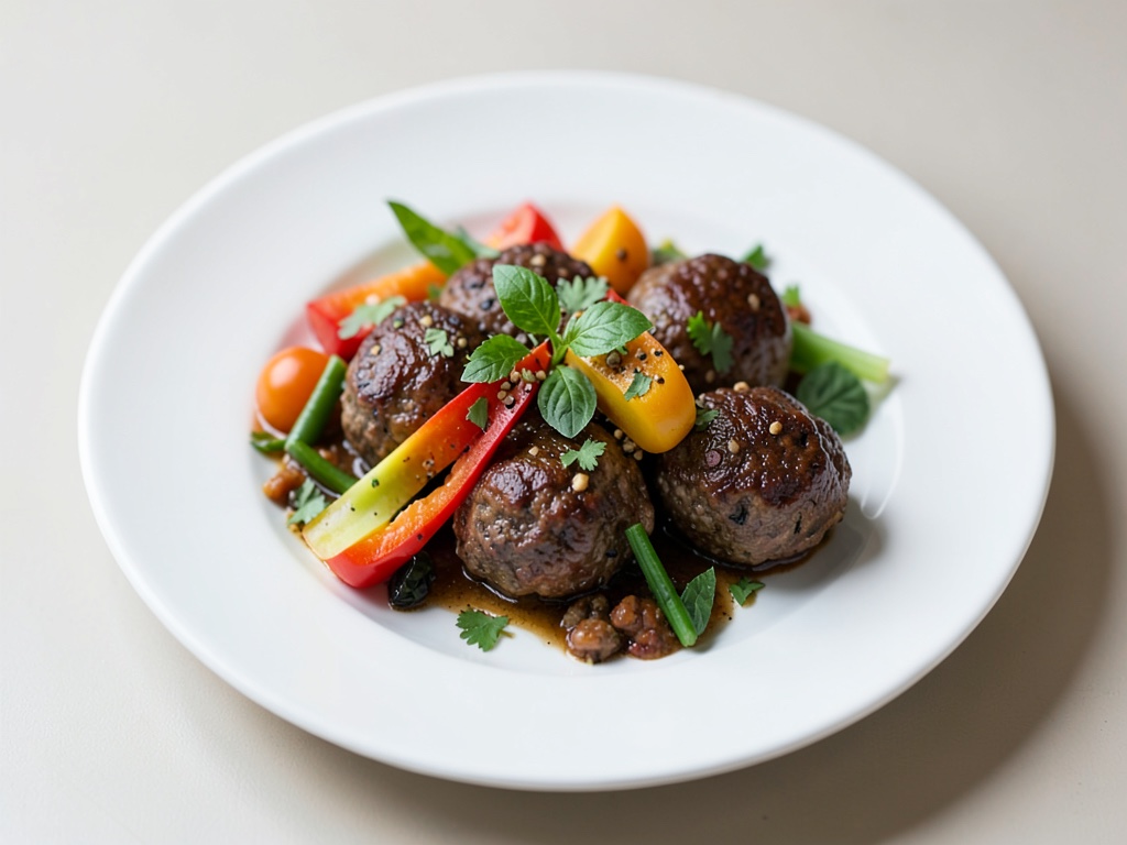 Polpette al forno con verdure
