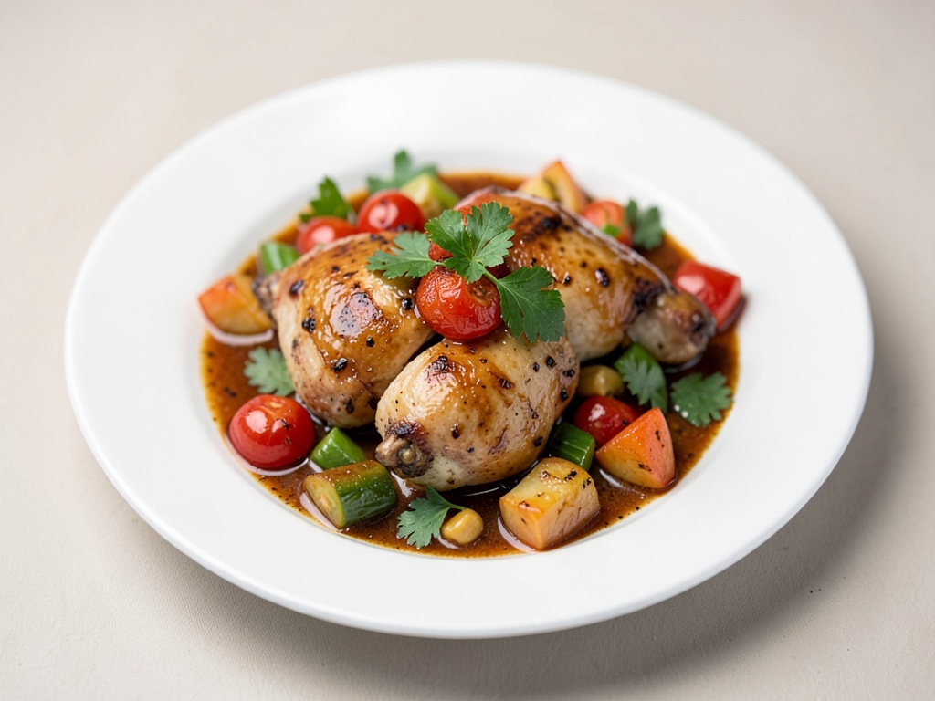 Padella di pollo e verdure