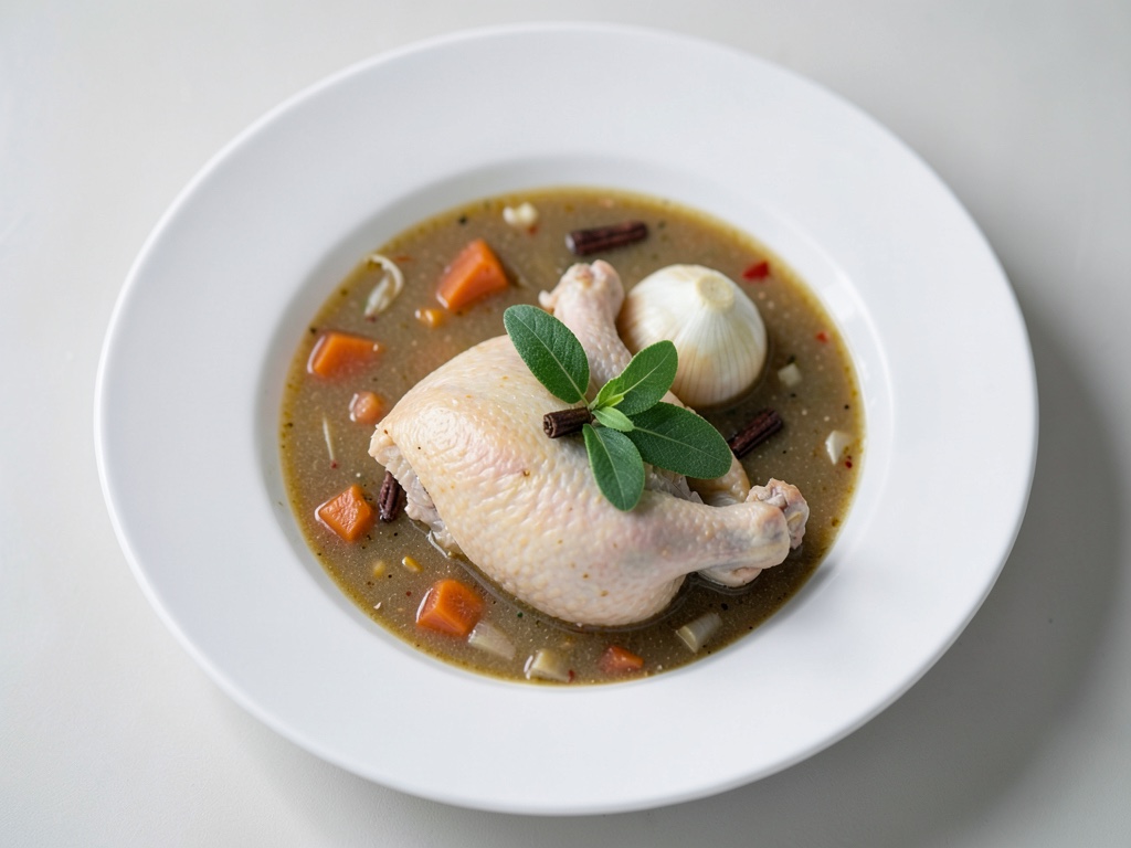 Soppa rassicurante di pollo e verdure