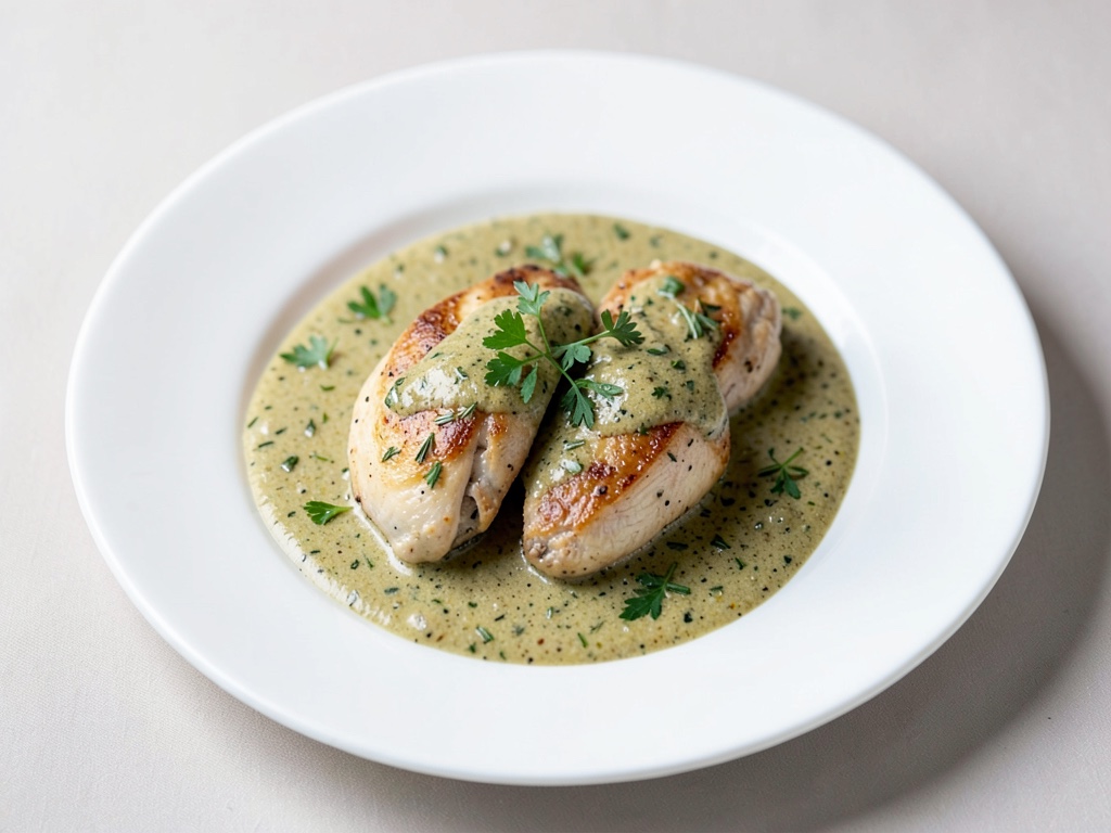 Pezzi di pollo in salsa cremosa all'estragone