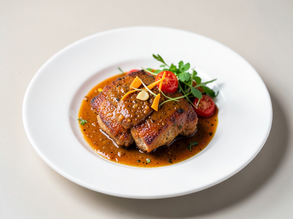Pollo croccante con marinata all'arancia e aglio