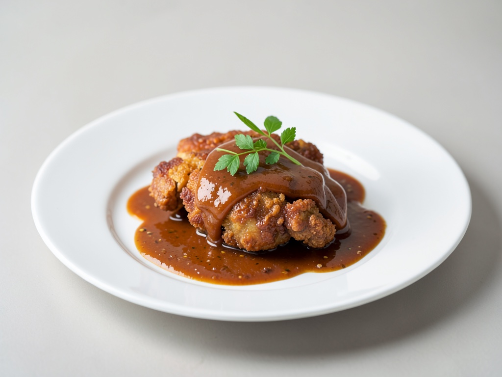 Pollo croccante con salsa di sidro di mele