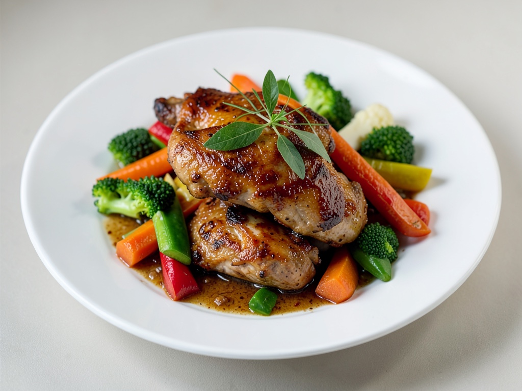 Pollo in Wok con verdure miste