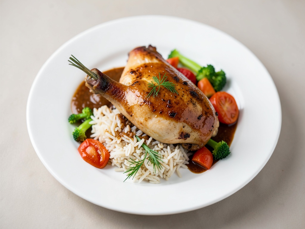 Pollo con verdure e riso