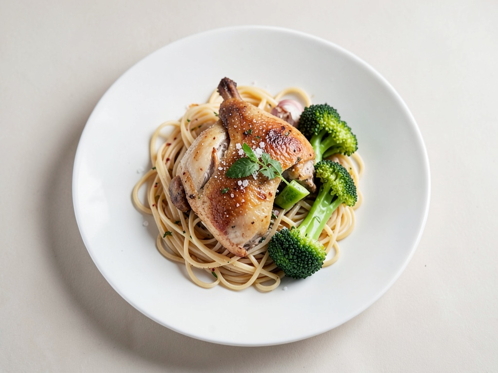 Pollo al wok con noodles di riso