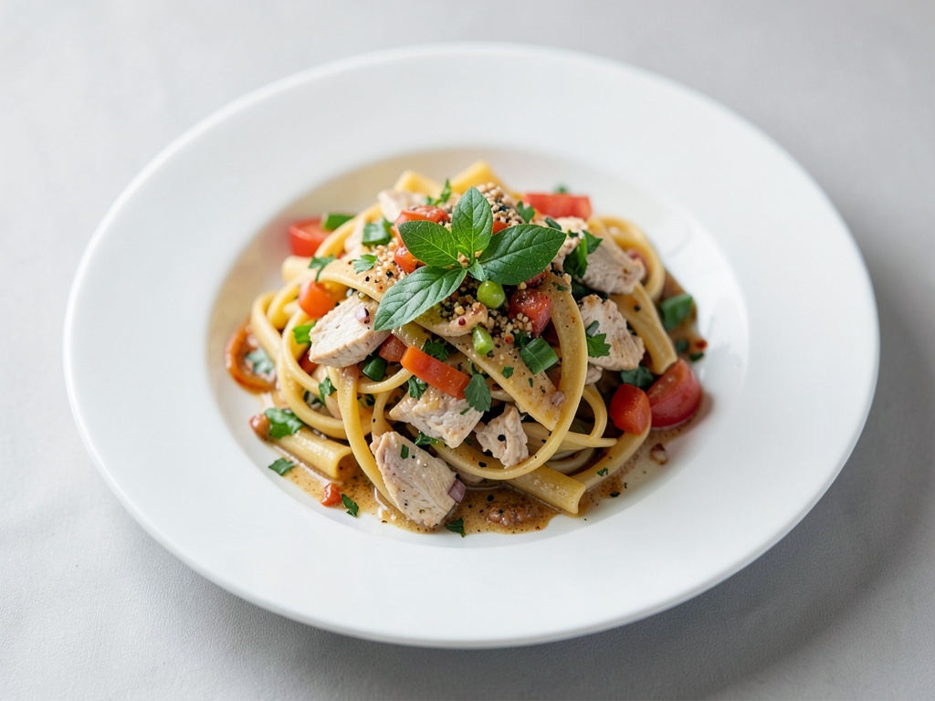 Hähnchen-Nudelsalat