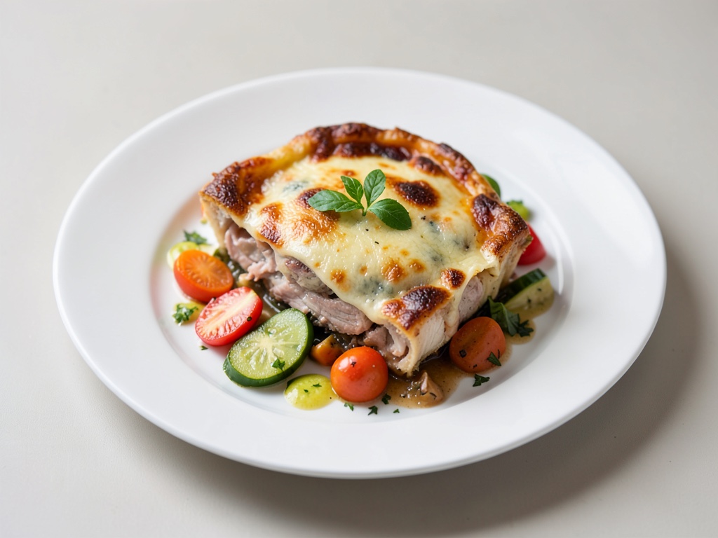 Tarte au poulet avec légumes