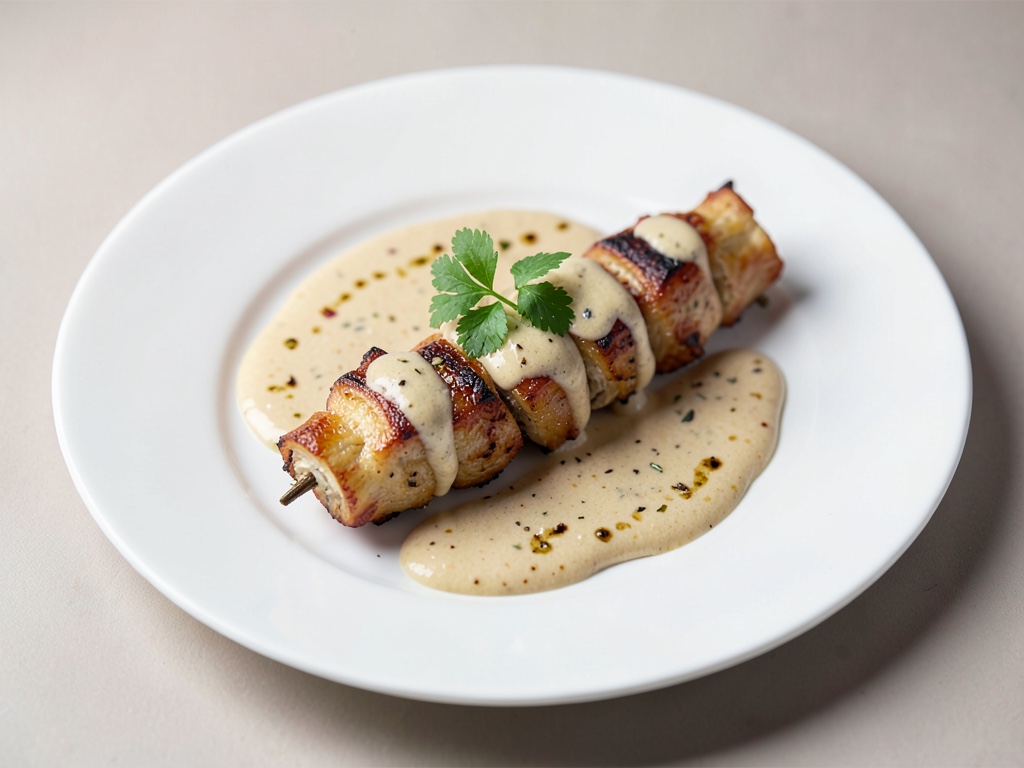 Spiedini di pollo con salsa di arachidi