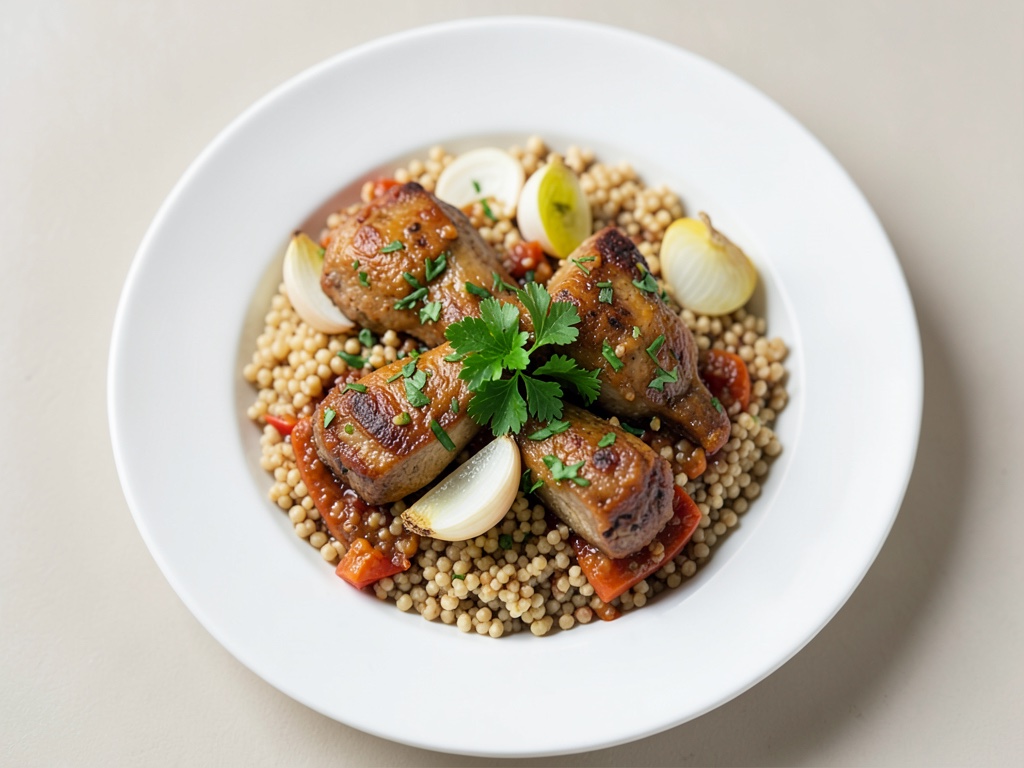 Tajine di cosce di pollo con couscous