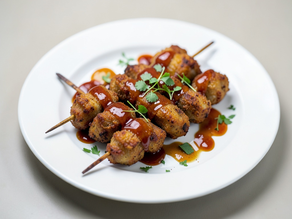 Knusprige Hähnchen-Spieße mit Teriyaki-Geschmack