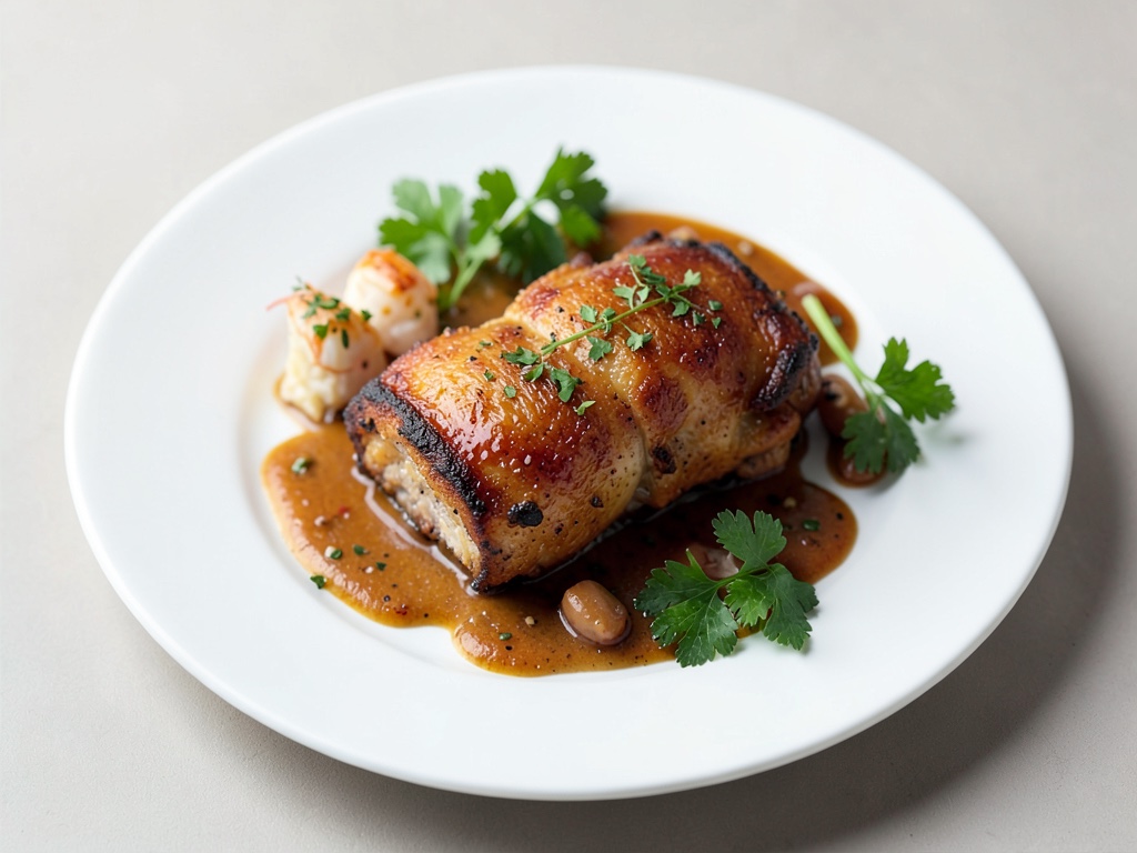 Pollo crujiente bajo el ladrillo