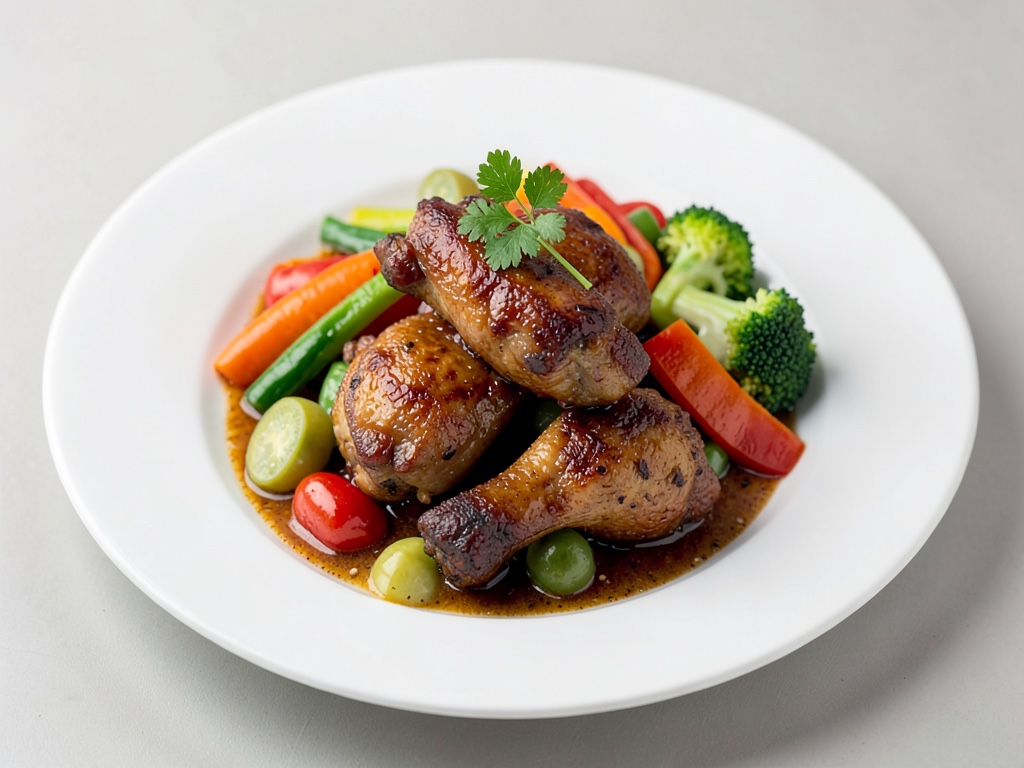 Wok di pollo con verdure miste