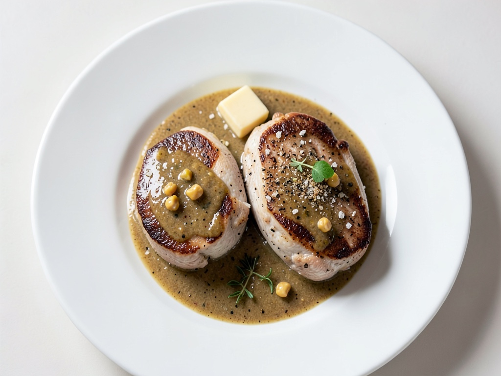 Filetti di petto di pollo con crema alla nocciola