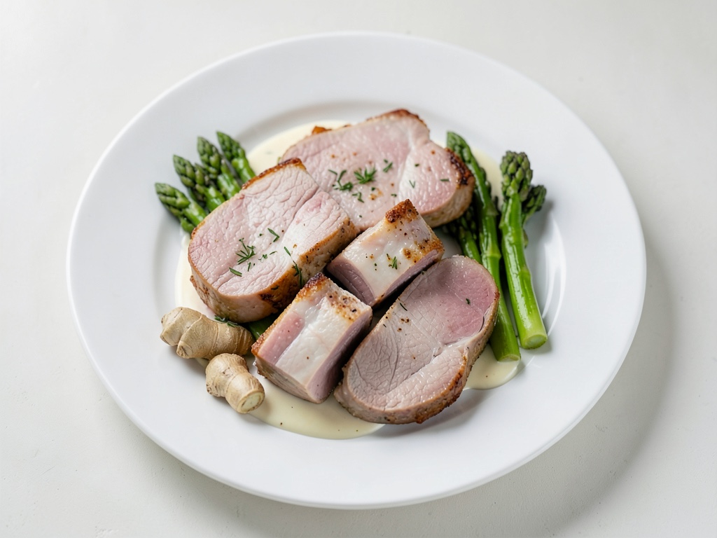 Petto di pollo ripieno con asparagi e patatine paglia